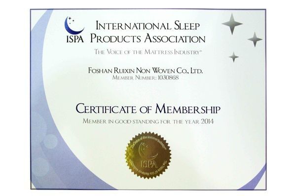 중국 FOSHAN RUIXIN NON WOVEN CO.,LTD 인증